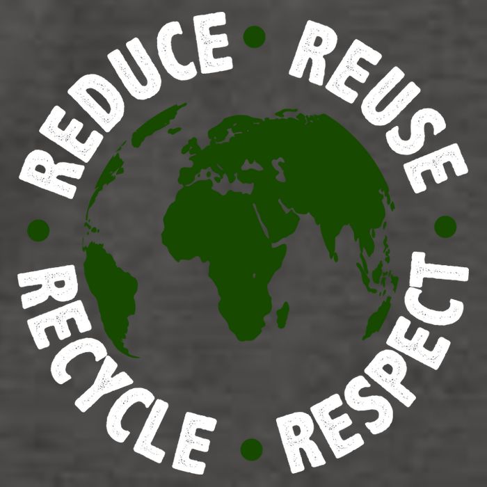 Recycle Reduce Reuse Respect Earth Day Vector Backpack