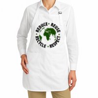 Recycle Reduce Reuse Respect Earth Day Apron