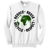 Recycle Reduce Reuse Respect Earth Day Sweatshirt