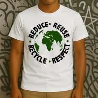 Recycle Reduce Reuse Respect Earth Day T-Shirt