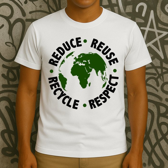 Recycle Reduce Reuse Respect Earth Day T-Shirt