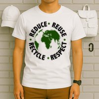 Recycle Reduce Reuse Respect Earth Day T-Shirt