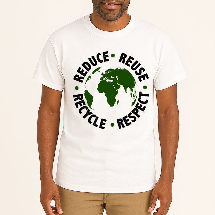 Recycle Reduce Reuse Respect Earth Day Tall T-Shirt