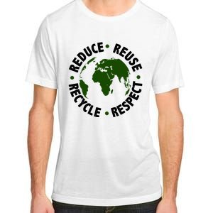 Recycle Reduce Reuse Respect Earth Day Adult ChromaSoft Performance T-Shirt