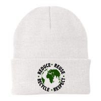 Recycle Reduce Reuse Respect Earth Day Beanie