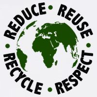 Recycle Reduce Reuse Respect Earth Day Flatbill Hat