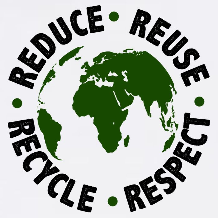 Recycle Reduce Reuse Respect Earth Day Flatbill Hat