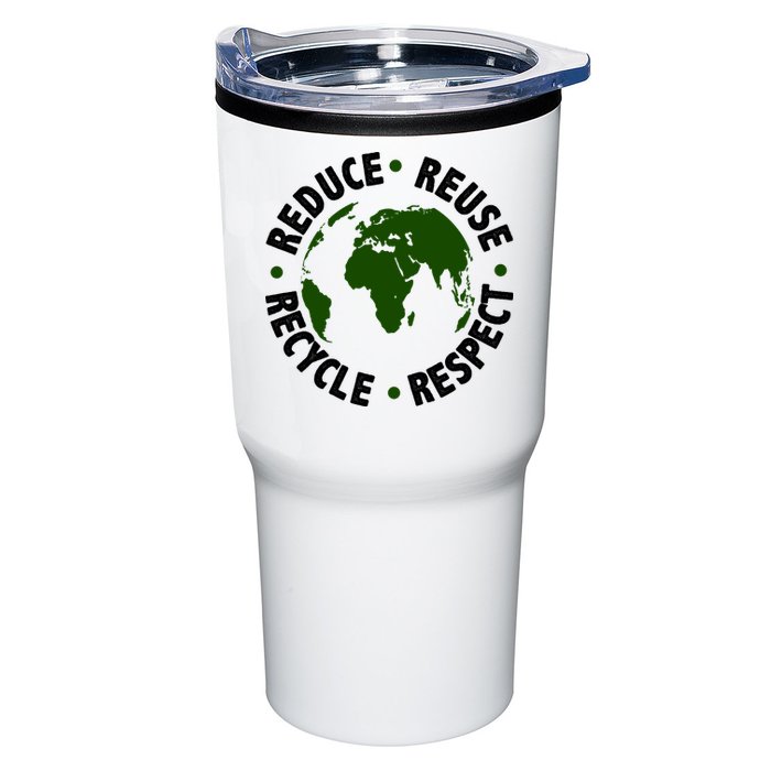 Recycle Reduce Reuse Respect Earth Day Tumbler