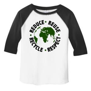 Recycle Reduce Reuse Respect Earth Day Toddler Fine Jersey T-Shirt