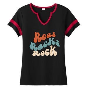 Real Racks Rock Gift Ladies Halftime Notch Neck Tee