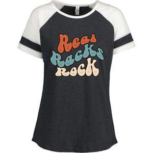 Real Racks Rock Gift Enza Ladies Jersey Colorblock Tee