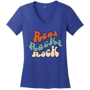 Real Racks Rock Gift Women's V-Neck T-Shirt