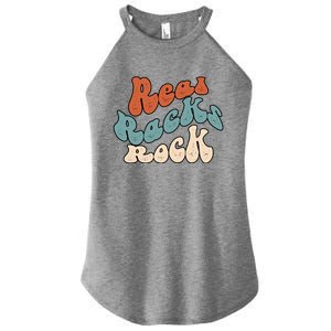 Real Racks Rock Gift Women's Perfect Tri Rocker Tank