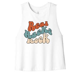 Real Racks Rock Gift Women's Racerback Cropped Tank