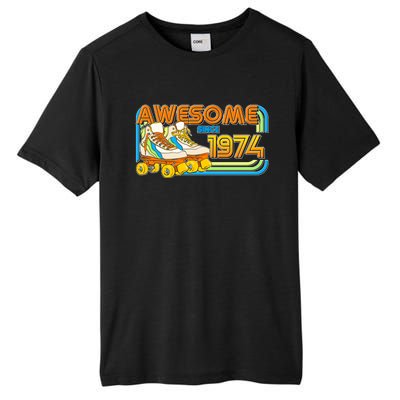 Retro Roller Skates Awesome Since 1974 50th Birthday Tall Fusion ChromaSoft Performance T-Shirt