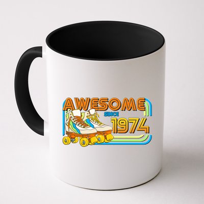 Retro Roller Skates Awesome Since 1974 50th Birthday Mug