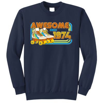 Retro Roller Skates Awesome Since 1974 50th Birthday Sweatshirt