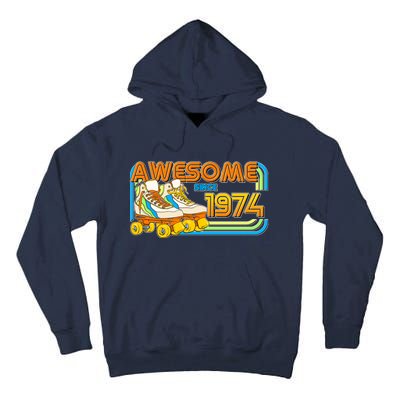 Retro Roller Skates Awesome Since 1974 50th Birthday Tall Hoodie