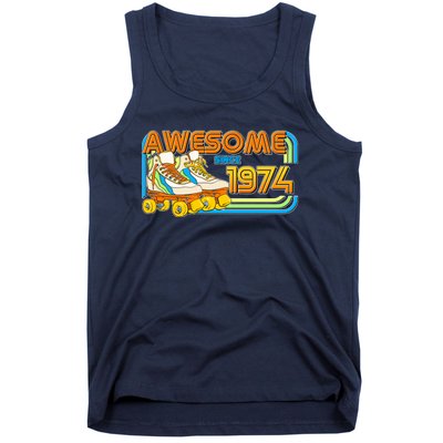 Retro Roller Skates Awesome Since 1974 50th Birthday Tank Top