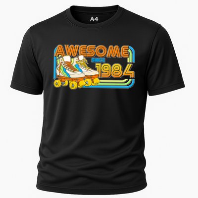 Retro Roller Skates Awesome Since 1984 40th Birthday Performance Shirt