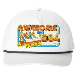 Retro Roller Skates Awesome Since 1984 40th Birthday Snapback Five-Panel Rope Hat