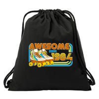 Retro Roller Skates Awesome Since 1984 40th Birthday Drawstring Bag