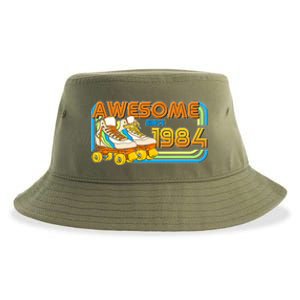 Retro Roller Skates Awesome Since 1984 40th Birthday Sustainable Bucket Hat