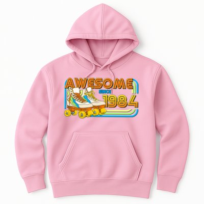 Retro Roller Skates Awesome Since 1984 40th Birthday Hoodie