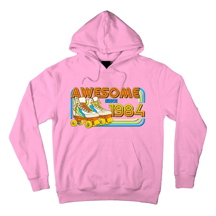 Retro Roller Skates Awesome Since 1984 40th Birthday Hoodie