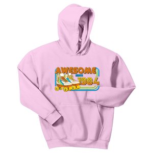 Retro Roller Skates Awesome Since 1984 40th Birthday Kids Hoodie