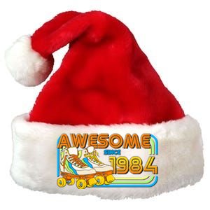 Retro Roller Skates Awesome Since 1984 40th Birthday Premium Christmas Santa Hat