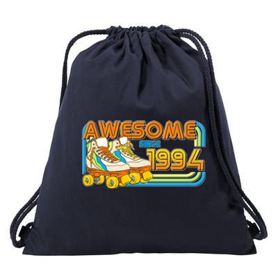 Retro Roller Skates Awesome Since 1994 30th Birthday Drawstring Bag