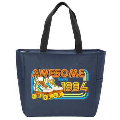 Retro Roller Skates Awesome Since 1994 30th Birthday Zip Tote Bag