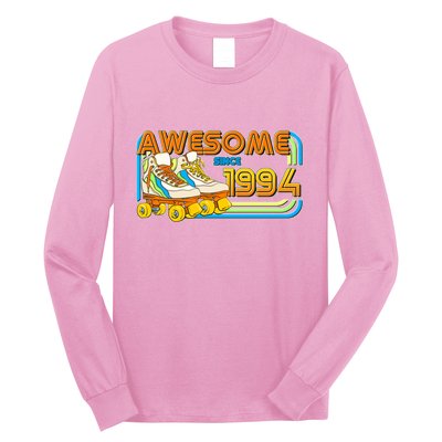 Retro Roller Skates Awesome Since 1994 30th Birthday Long Sleeve Shirt