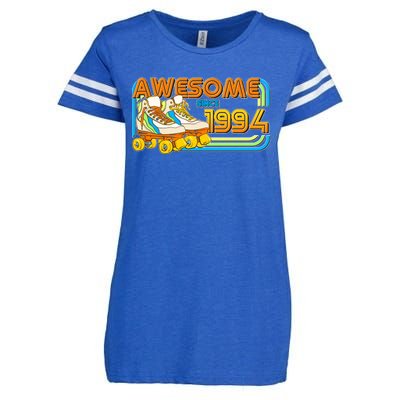 Retro Roller Skates Awesome Since 1994 30th Birthday Enza Ladies Jersey Football T-Shirt