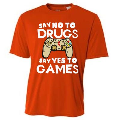 Red Ribbon Squad Week Say No To Say Yes To Video Games Cooling Performance Crew T-Shirt