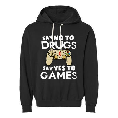 Red Ribbon Squad Week Say No To Say Yes To Video Games Garment-Dyed Fleece Hoodie