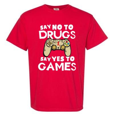 Red Ribbon Squad Week Say No To Say Yes To Video Games Garment-Dyed Heavyweight T-Shirt