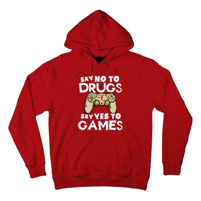 Red Ribbon Squad Week Say No To Say Yes To Video Games Hoodie