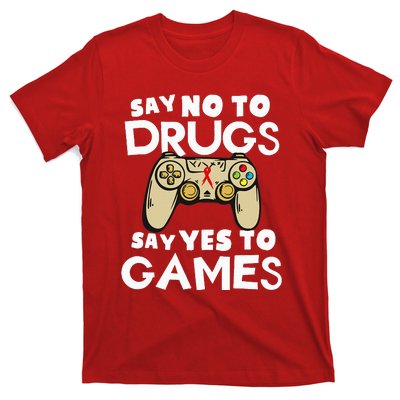 Red Ribbon Squad Week Say No To Say Yes To Video Games T-Shirt