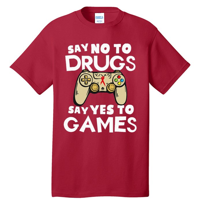 Red Ribbon Squad Week Say No To Say Yes To Video Games Tall T-Shirt