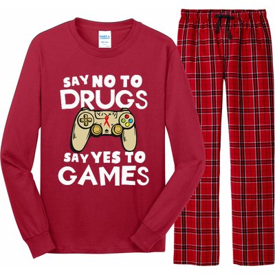 Red Ribbon Squad Week Say No To Say Yes To Video Games Long Sleeve Pajama Set