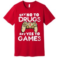 Red Ribbon Squad Week Say No To Say Yes To Video Games Premium T-Shirt