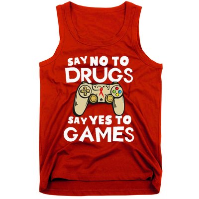 Red Ribbon Squad Week Say No To Say Yes To Video Games Tank Top