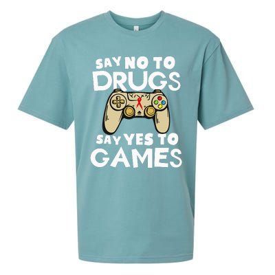 Red Ribbon Squad Week Say No To Say Yes To Video Games Sueded Cloud Jersey T-Shirt