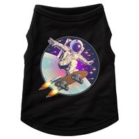 Retro Rocket Skateboarding Space Astronaut Doggie Tank