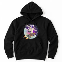 Retro Rocket Skateboarding Space Astronaut Hoodie