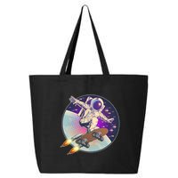 Retro Rocket Skateboarding Space Astronaut 25L Jumbo Tote