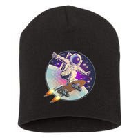 Retro Rocket Skateboarding Space Astronaut Short Acrylic Beanie