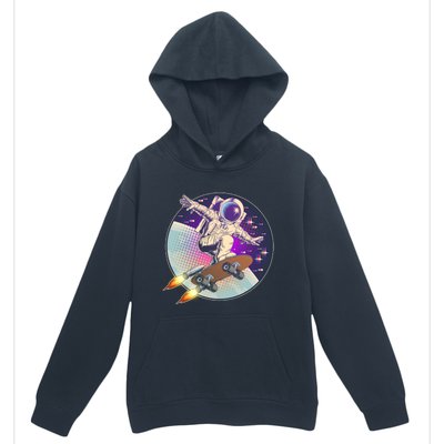 Retro Rocket Skateboarding Space Astronaut Urban Pullover Hoodie